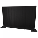 Wentex Pipe and Drape 3m x 3.5m Black Backdrop Unpleated