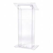 Clear Acrylic Floor Standing Podium Lectern